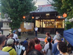 挨拶をする市長