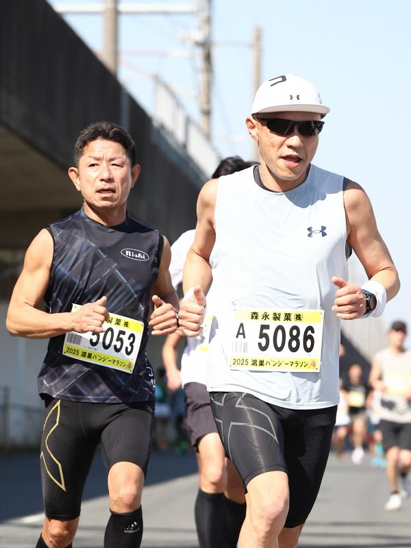 第43回鴻巣パンジーマラソン ハーフマラソン15km付近