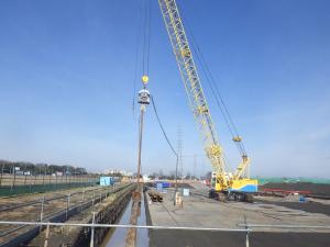 鋼矢板打設その3