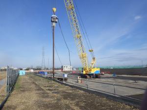 鋼矢板打設その4