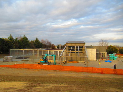 コウノトリ飼育施設建設工事の画像1