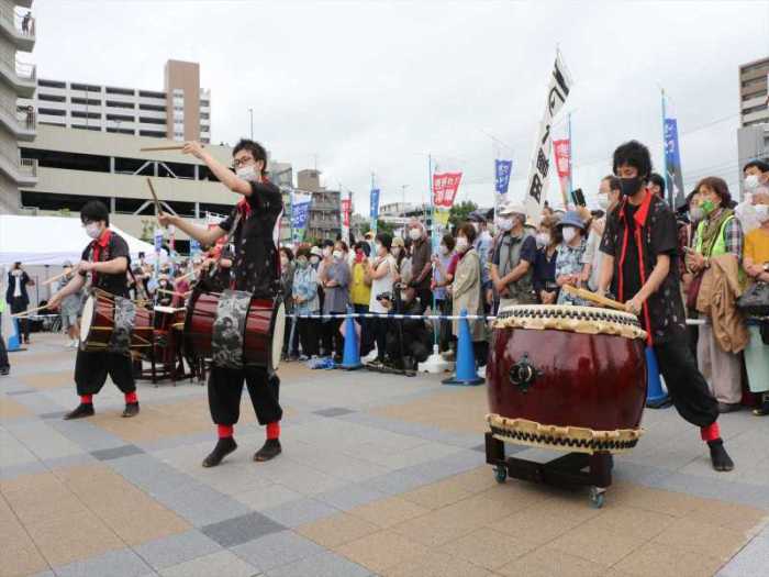 聖火リレー応援企画（鴻巣和太鼓会による演奏）の画像