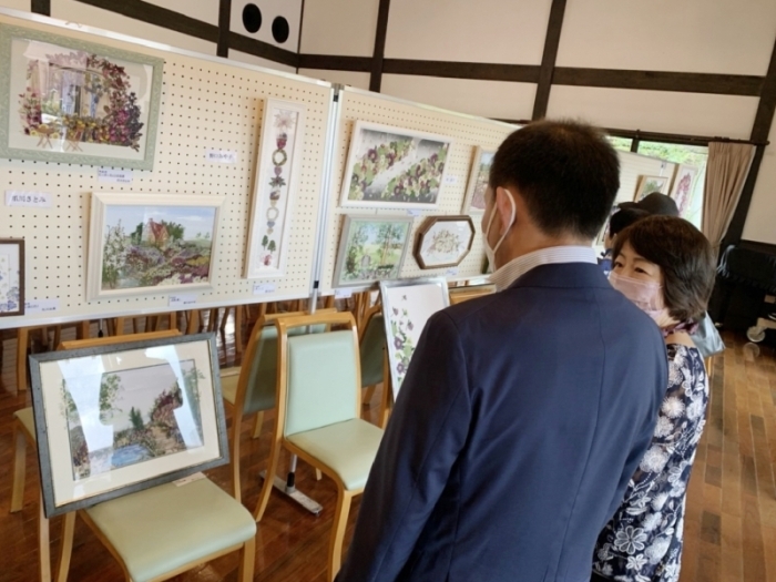 押し花展の画像