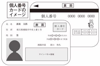 （画像）個人番号カードのイメージ