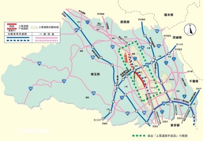 県内主要道路網図