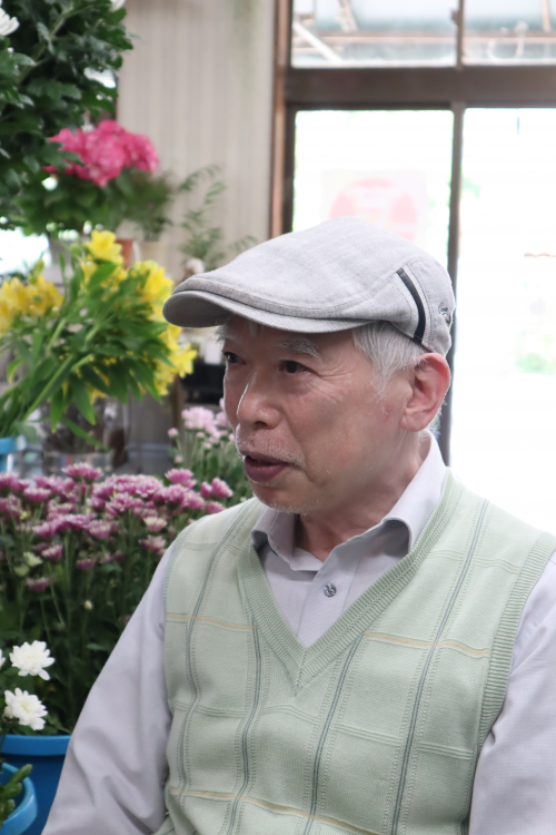 矢島生花店店主　矢島忠寿さん