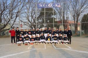 鴻巣中学校野球部激励集合写真