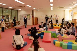 リズム遊びはいつも多くの参加者がいるそうです