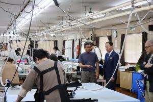 縫製工場内の様子