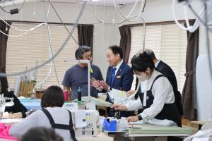 縫製工場内の様子