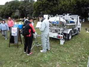 給水車の展示