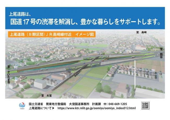 上尾道路（2期区間）JR高崎線付近　イメージ図