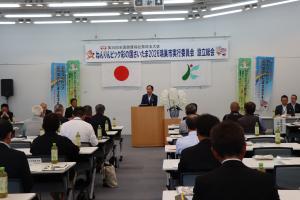 挨拶をする並木市長