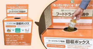 セブンイレブンフードドライブ回収ボックス