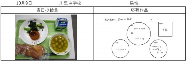 10月9日記念献立