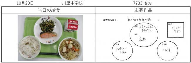 10月20日記念献立