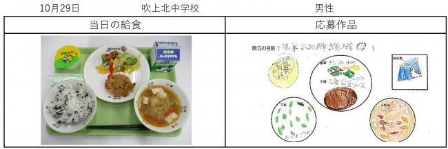 10月29日記念献立