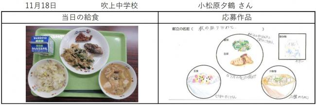 11月18日記念献立