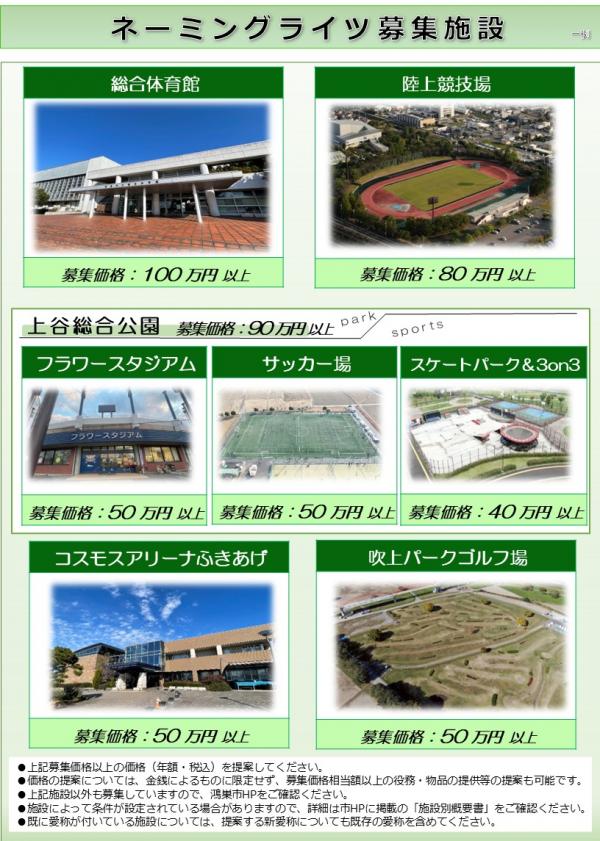 ネーミングライツパートナー募集チラシ（2）