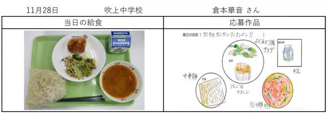 11月28日記念献立