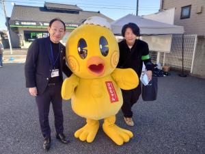 ひなちゃんとものつくり大学の学生と市長