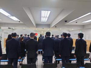 市長訓示の様子