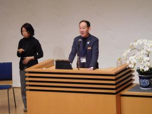 挨拶をする市長