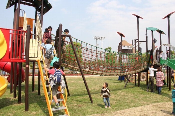 ファミリーで遊べる公園も充実（上谷総合公園