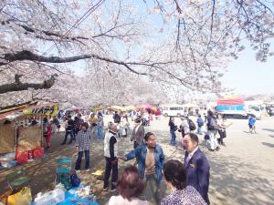 さくら祭り鴻巣会場の様子