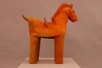 動物埴輪飾り馬の修復後の画像