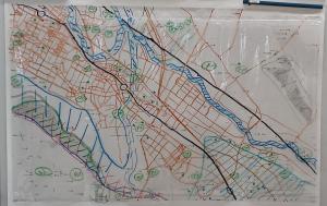 災害リスク等を書き込んだ地図