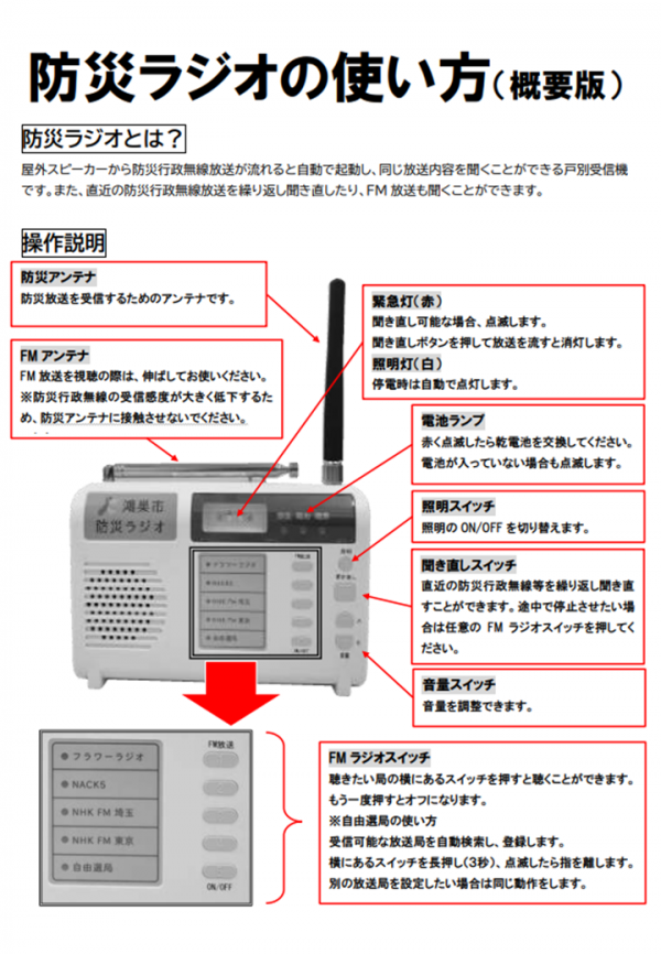 防災ラジオ１