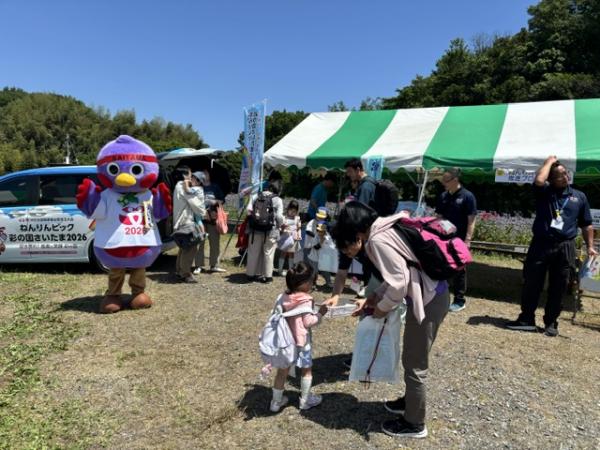 こうのす花まつりでの周知の様子